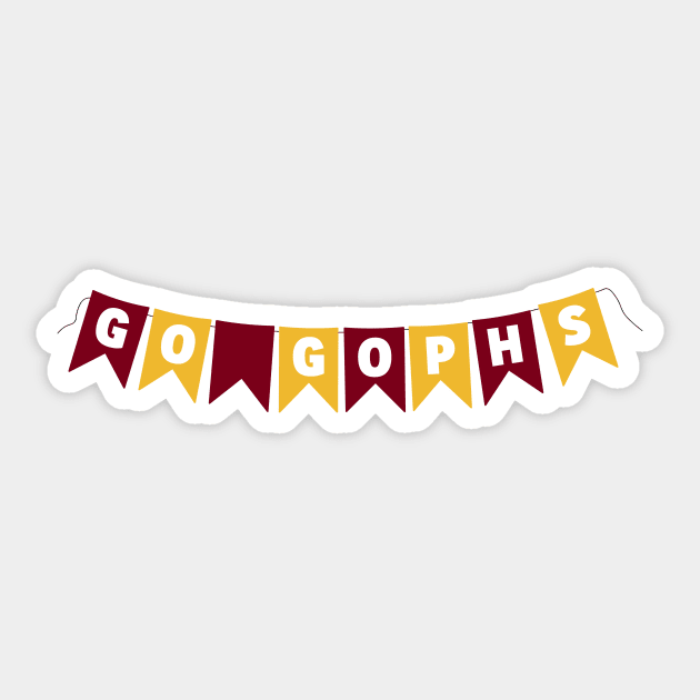 Go Gophs Flags Banner Sticker by sydneyurban